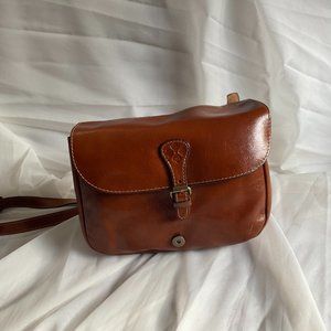 Patricia Nash London Smooth Leather Saddle Bag